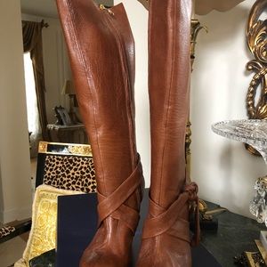 Massimo Dogana brown high boots 40